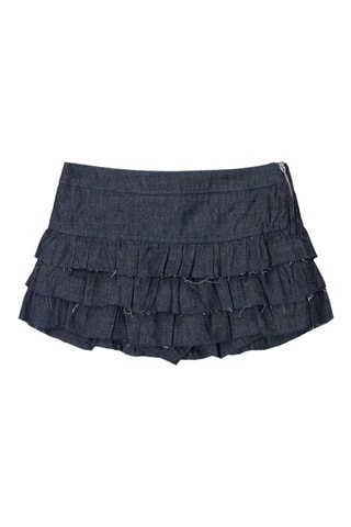 Minijupe en jean - Bleu marine