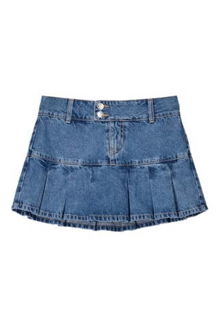 Minijupe en jean - Bleu clair