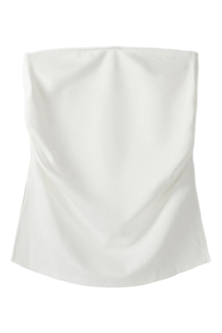 Top bustier - Blanc