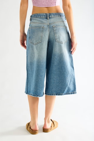 Bermuda en jean - Bleu cobalt