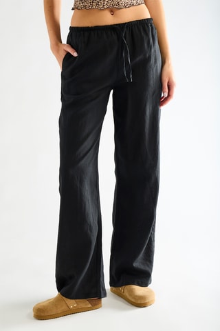 Pantalon en lin - Noir