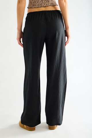 Pantalon en lin - Noir