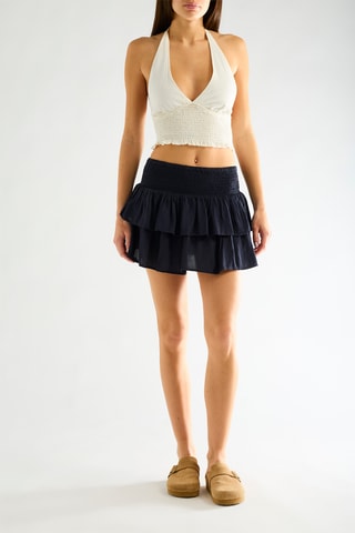 Jupe volantée - Bleu marine