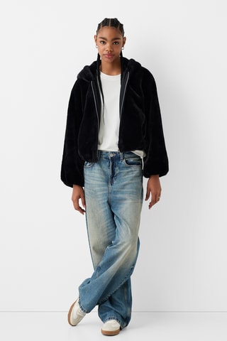 Sweat en velours - Noir