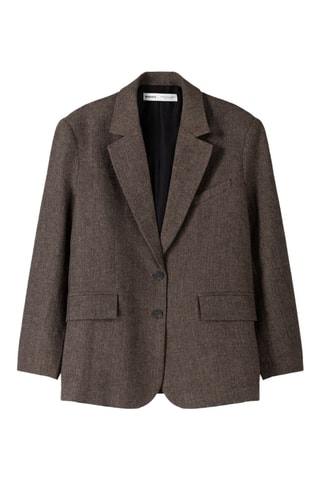 Veste en laine - Marron chiné