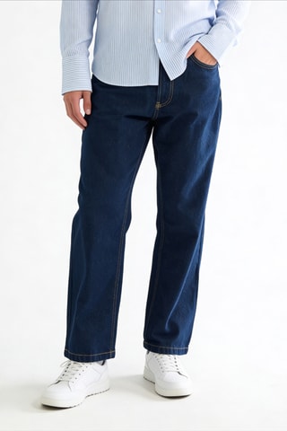 Jean baggy - Bleu marine