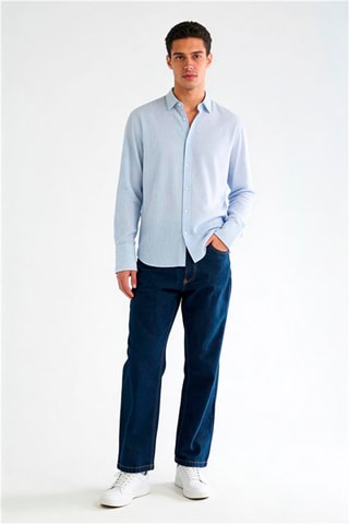 Jean baggy - Bleu marine