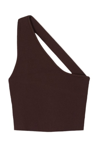 Top asymétrique - Marron