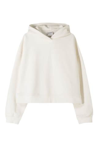 Sweat à capuche - Ecru