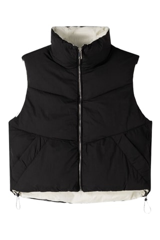 Doudoune sans manches réversible - Noir et blanc