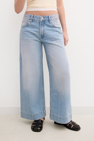 Jean wide legs 7/8 - Bleu