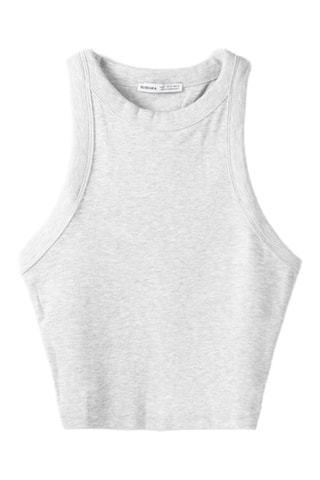 Crop top - Gris chiné