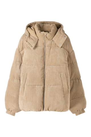 Doudoune en velours - Camel