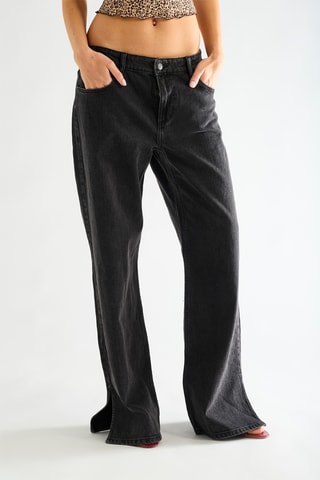 Jean straight flare - Noir