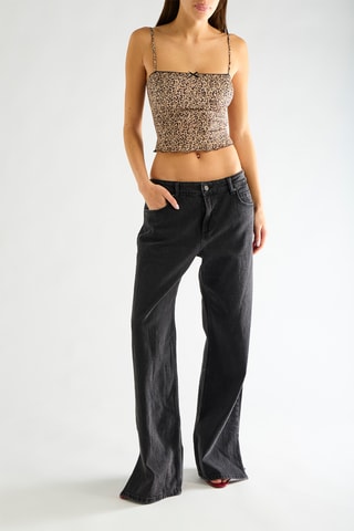 Jean straight flare - Noir