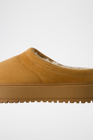 Sabots fourrés - Camel