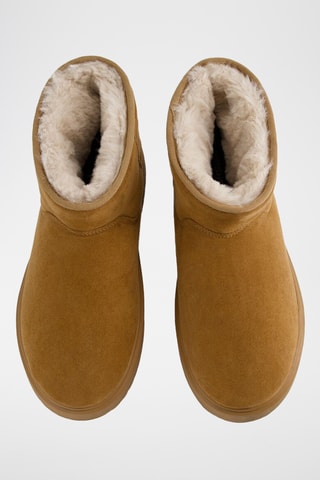 Boots fourrés plateformes - Marron