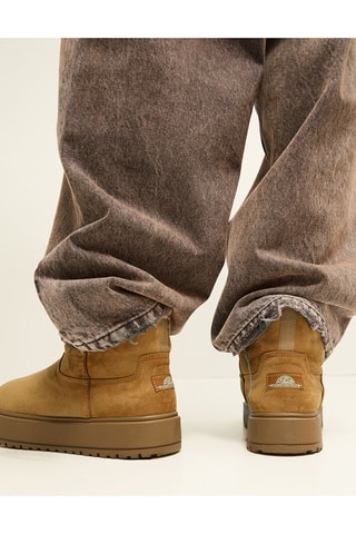 Boots fourrés plateformes - Marron