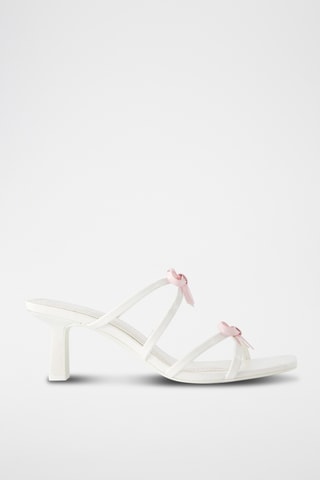 Mules à talons - Blanc