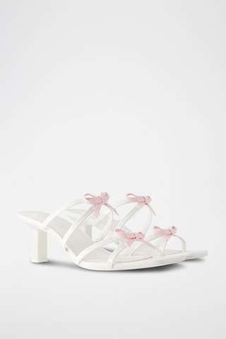 Mules à talons - Blanc