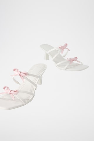 Mules à talons - Blanc