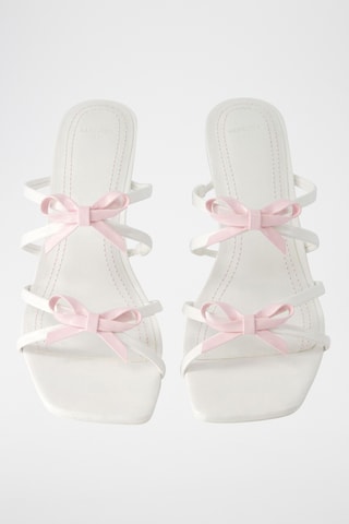 Mules à talons - Blanc