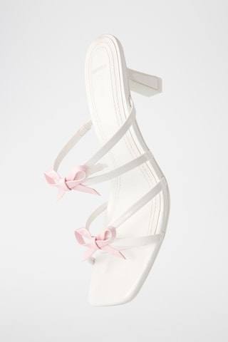 Mules à talons - Blanc