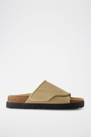 Mules en nubuck - Beige