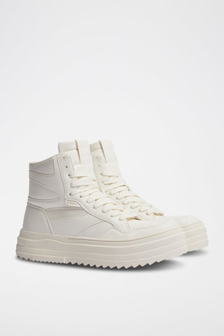 Baskets montantes plateformes Blanc