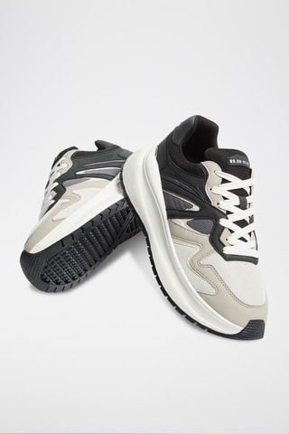 Baskets Bleu et écru