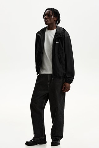 Coupe-vent à capuche - Noir