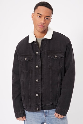 Veste en jean Noir