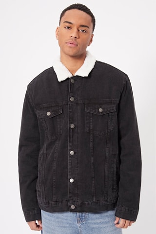 Veste en jean Noir