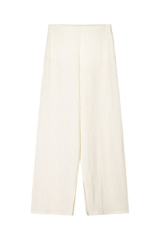 Pantalon wide legs - Blanc