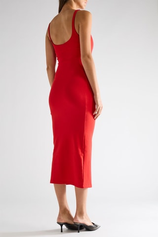 Robe fourreau sans manches - Rouge