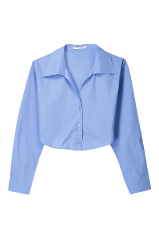 Chemisier court - Bleu clair