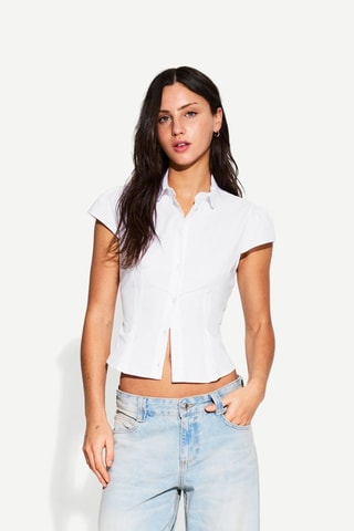 Chemisier court - Blanc