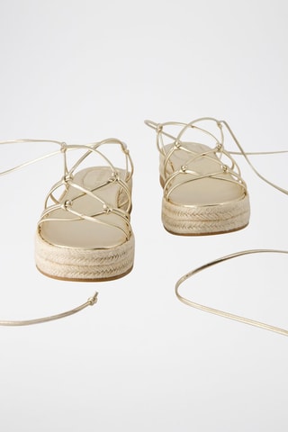 Spartiates plateformes - Doré