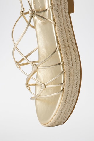 Spartiates plateformes - Doré
