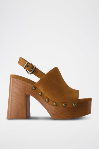 Sandales à talons - Marron