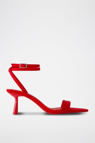 Sandales à talons - Rouge