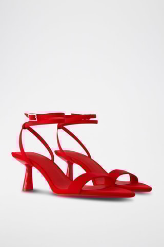 Sandales à talons - Rouge