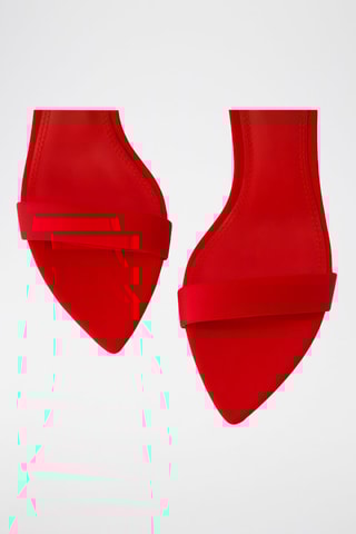 Sandales à talons - Rouge