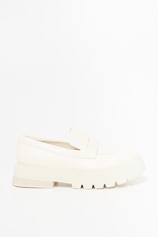 Mocassins à plateforme Blanc
