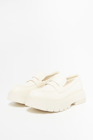 Mocassins à plateforme Blanc