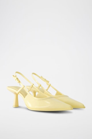 Escarpins vernis - Jaune pâle