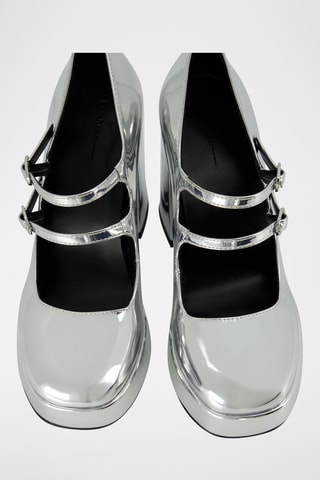 Babies à talons - Argenté