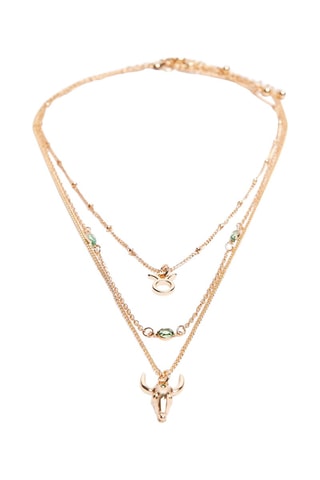 3 colliers Taureau - Doré