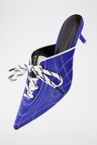 Mules à talons - Bleu