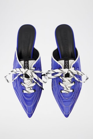 Mules à talons - Bleu